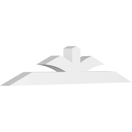 Ekena Millwork Richland Architectural Grade PVC Gable Bracket, 60"W x 12 1/2"H x 4"D x 4"F, 5/12 Pitch GBP060X13X0404RIC00